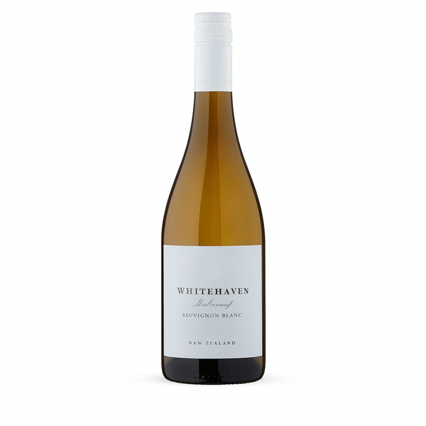 Whitehaven Sauvignon Blanc wine bottle on a white background